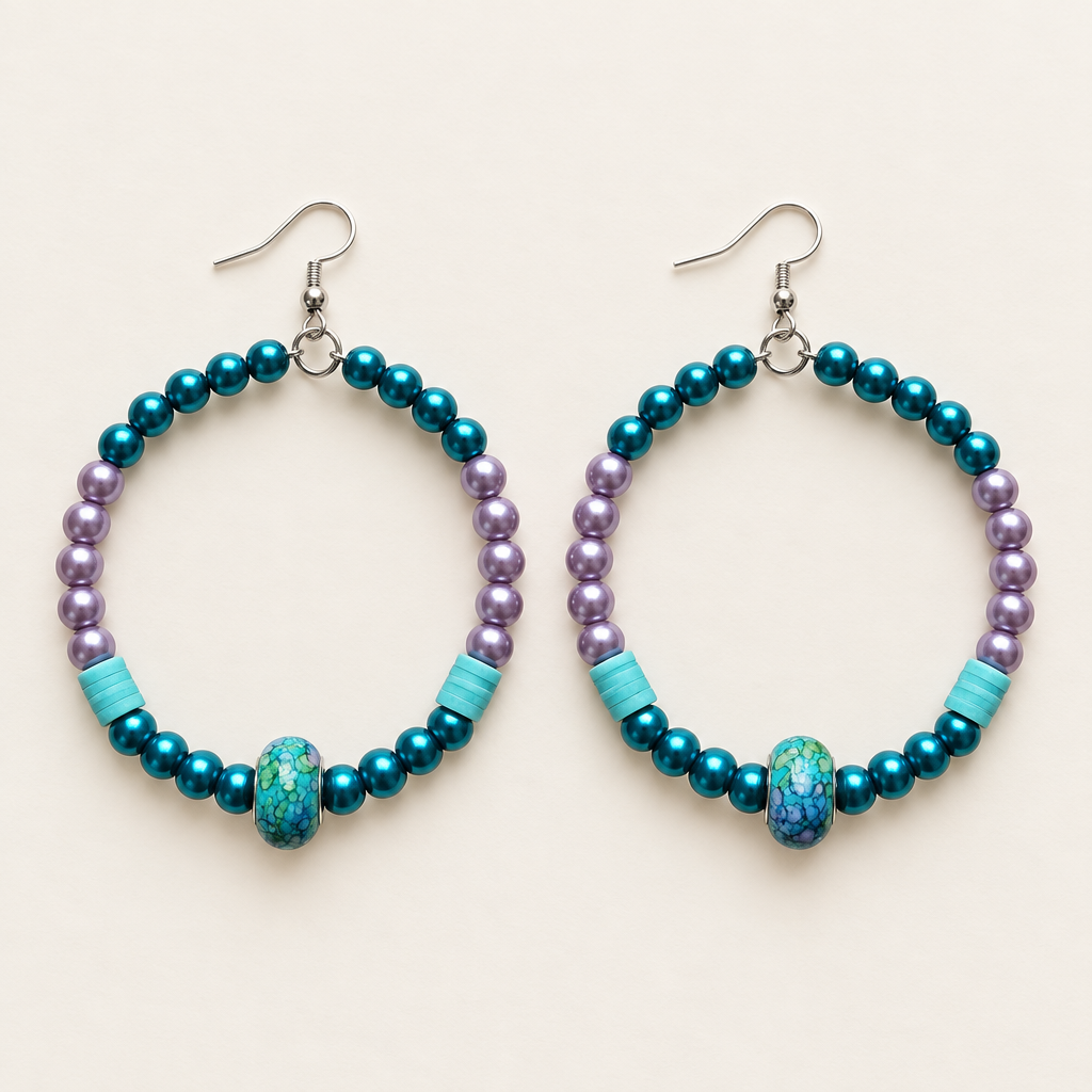 Earrings side by side